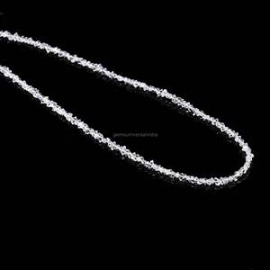 ลูกปัดเพชรเฮอร์คิเมอร์เกรด AAAA ลูกปัดควอตซ์เพชรเฮอร์คิเมอร์ธรรมชาติ ลูกปัดเพชรดิบไม่เจียระไน สำหรับทำเครื่องประดับ ขนาด 3-4 มม. เฮอร์คิเมอร์ - Product Image 3