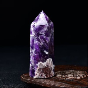 Torre de Cristal de Amatista Natural Chakralume, Pulida a Mano, Gema Curativa Púrpura, Punta para Meditación, Reiki, Energía de Chakra - Product Image 4