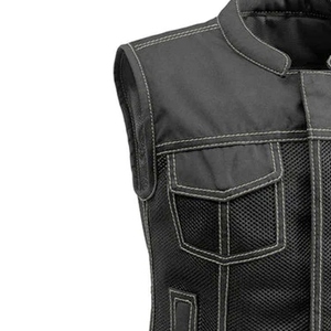 Gilet d'hiver pour homme OARH INT INDUSTRY en cuir véritable, grande taille, réversible, imperméable, coupe-vent, écologique, respirant, séchage rapide - Product Image 4