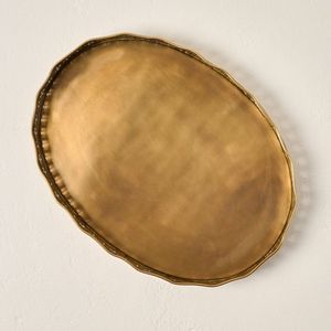 Bandeja de Latón Hecha a Mano de Lujo, Perfecta para Servir Té, Café y Desayuno, Decorativa para el Hogar, Cocina, Hotel y Restaurante - Product Image 3