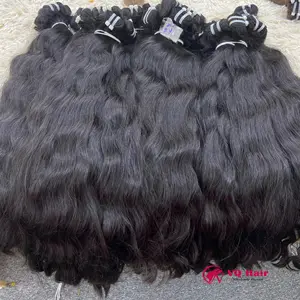 Venta caliente 100% Virgin Raw Vietnamese Hair RAW Natural ondulado Extensiones de cabello humano Proveedores de cabello Vietnam de alta calidad