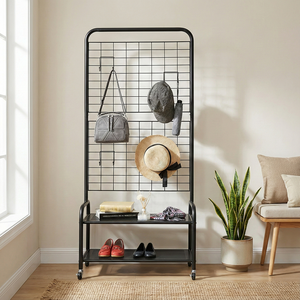 Meilleure vente fabricant de meubles de rangement pour la maison MIT articles ménagers vente en gros de panneaux de grille métallique d'entrée à Taiwan organisateur de chaussures de rangement - Product Image 2