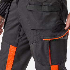 กางเกงทำงานสีส้มสะท้อนแสงแบบหนาพิเศษ มีกระเป๋าแบบ Holster สำหรับงานก่อสร้างและอุตสาหกรรม - Product Image 4