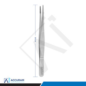 Pinzas de Disección Accuram, Pinzas de Acero Inoxidable de 2.2 mm con Punta Serrada, Pinzas Quirúrgicas Dentales para Tejido, Instrumento Médico con Certificación CE - Product Image 4