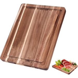Tagliere in Legno di Acacia 40x30 cm, Non Tossico, Pre-Oliato, Vassoio da Cucina con Scanalatura per Succhi, Blocco per Tagliare - Product Image 1