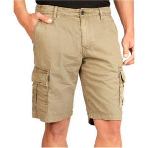Pantalones Cortos Cargo de Lona para Hombre, Verano 2026, Alta Calidad, Estilo Urbano, Logotipo Frontal, Color Sólido, Cintura Elástica, Secado Rápido, Transpirables, Algodón, OEM - Product Image 1