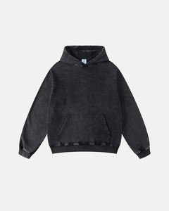 เสื้อฮู้ดดี้สีเทาขนาดใหญ่พิเศษสำหรับผู้ชาย สไตล์ลำลอง สีพื้น ผ้าเฟรนช์เทอร์รี่ ทรงปกติ เหมาะสำหรับใส่ในฤดูใบไม้ร่วง มีกระเป๋า - Product Image 3