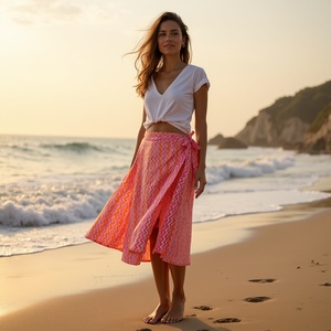 กระโปรงคลุมรอบเซ็กซี่นุ่มอเนกประสงค์และเก๋ไก๋สำหรับการช้อปปิ้งชุดคลุมท้องชายหาดสวยเสมอและสะดวกสบายสำหรับสาวๆ - Product Image 5