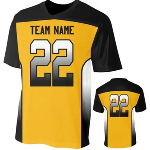 Maillot de football américain personnalisé en sublimation intégrale, 100 % polyester, anti-humidité, uniforme d'équipe, vente en gros - Product Image 1
