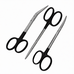 ชุดกรรไกรตัดเยื่อแก้มทางทันตกรรม 9 ชิ้น ขนาด 4.5 นิ้ว แบบตรง โค้ง และแบบมุมเอียง ทำจากสแตนเลสสตีล สำหรับการผ่าตัด ชุดเครื่องมือตัดที่มีความแม่นยำสูง - Product Image 5