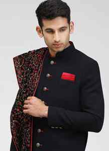 Tenue de Mariage Homme Salwar Kameez Indien Pakistanais, Robe Traditionnelle de Marié Royale, Tenue Dulha Lourdement Brodé, Vêtement Ethnique de Luxe - Product Image 3