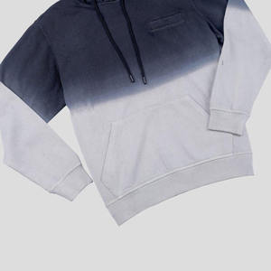 Sudadera con capucha y cremallera para hombre, de poliéster/algodón de 500 g/m², de lujo, personalizada con logo, bordada y con cuentas, estilo cropped y boxy, para otoño. - Product Image 2