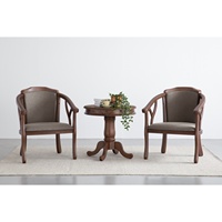 NUHOOM-BASIC Fauteuils de loisirs rembourrés en bois massif, style mi-siècle, durables, pour salon, chambre, bureau à domicile, hôtel, villa