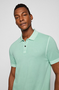 Polo de Manga Corta para Hombre, Color Verde Sólido, con Logotipo Personalizado de Alta Calidad, Transpirable, de Algodón, Informal, para Golf - Product Image 3