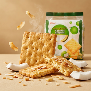 Wholesale Direct Factory Freshly Baked Aroma Coconut Crackers Crunchy <b>Sweet</b> Cispy Snack Private <b>Packaging</b> - Product Image 3