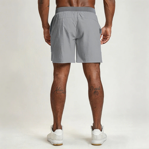 Shorts de sport pour homme personnalisés, couleur unie, confortables, respirants, écologiques, anti-plis, avec poches cargo - Product Image 4