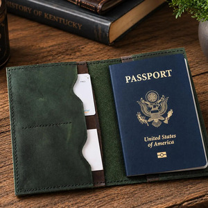 Leather RFID Passport Wallet Travel Holder Large Capacity <b>Card</b> Organizer Luggage Tag Custom Logo for sale in affordable price - Product Image 1