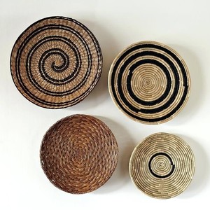 Handwoven Rattan <b>Wall</b> Hanging Natural <b>Wall</b> <b>Decor</b> Set for Living Room Home Decoration Wholesale Vietnam - Product Image 5