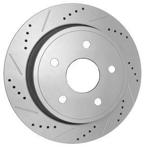 Dischi Freno Posteriori Forati e Pastiglie in Ceramica per Aspen, Dodge Durango, Ram 1500 - Kit Riparazione Freni Premium - Product Image 6