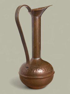 Vintage Copper Pitcher Solid Finish Metal <b>Jug</b> 10–12.9 In Height Durable Design For <b>Drinks</b> Presents - Product Image 3