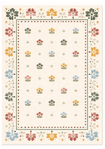 Alfombra de Lana Hecha a Mano Rang Phool, Alfombra de Lana de Diseño, Alfombra Moderna con Patrón Floral, Fabricante de Alfombras de Primera Calidad - Product Image 3
