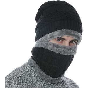 Conjunto de Ropa de Invierno para Esquí y Nieve para Hombre y Mujer, Gorro Holgado, Bufanda con Forro Polar y Guantes con Pantalla Táctil, Gorros Tejidos Cálidos - Product Image 3