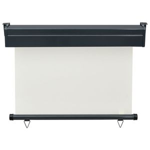 Tenda Laterale Retrattile Moderna per Balcone, in Poliestere Crema con Telaio in Alluminio, Funzionamento Manuale, Montaggio a Parete, Ombreggiatura per Esterni - Product Image 5