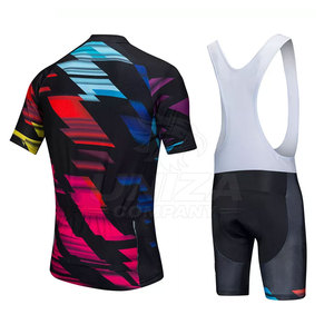 Ensemble de vêtements de cyclisme pour hommes sur mesure, de qualité supérieure, en tissu Spandex/Polyester léger, respirant et durable - Product Image 2