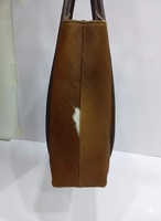 Sac fourre-tout à bandoulière personnalisable en cuir véritable de vachette, style bohème, couleur unie, vintage, fait main, léger, avec fermeture éclair