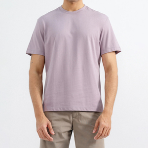 Nouveaux T-shirts pour hommes en gros, coupe ajustée, imprimés sur mesure, polyester/coton, manches courtes, haute qualité, séchage rapide, respirants, mode décontractée - Product Image 1