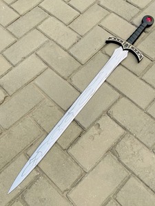 Couteau de chasse avec manche en bois, lame en plastique à pointe tombante, bord droit, taille personnalisable, DIY, OEM pour cosplay et exposition - Product Image 6