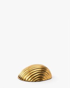 Solid Brass Shell Design <b>Paperweight</b> with Polished Finish – Heavy Desk Accessory for Home and Office Use - Product Image 1