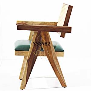 เก้าอี้รับประทานอาหารไม้สไตล์โมเดิร์นที่นั่งกลางแจ้งสำหรับโรงแรมร้านอาหารใช้งานในโรงงานอุตสาหกรรม - Product Image 2