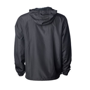 Men's Hooded Windproof Zipper <b>Jacket</b> Solid Color Casual Lightweight Polyester Spring Outdoor Wear - Product Image 3
