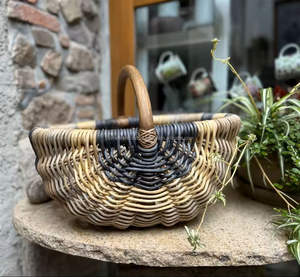 Panier à citrouilles polyvalent en rotin naturel, design artisanal pour le rangement décoratif, option fabricant avec un poids léger et durable - Product Image 4