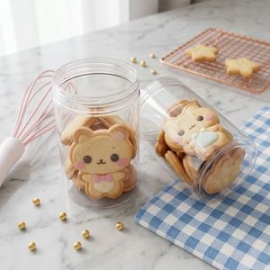 Round PET <b>Plastic</b> <b>Jar</b> 500ml 750ml 1000ml Clear Wide Mouth Screw Cap Container for Cookies Nuts Packaging Vietnam Manufacturer - Product Image 4