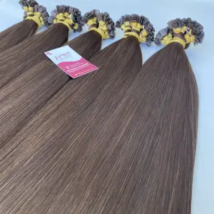 Best Selling Keratin Flat Tip Hair Extensions Double Drawn 100% Vietnamese Natural Raw Hair