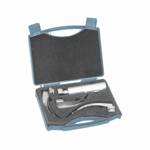 Macintosh Integra Corps chromé mat |   Ensemble de laryngoscopes à fibres optiques pédiatriques et pour adultes |   Ensemble de 7 lames avec manche - Product Image 4