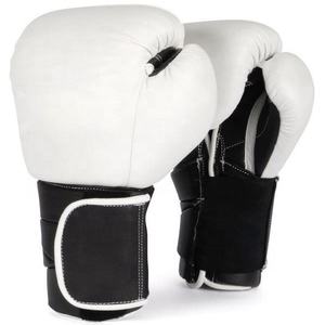 Guantes de Boxeo de Piel Sintética PU Impermeables con Logotipo Personalizado, con Cierre de Velcro y Cordones, para Entrenamiento de Sparring de Muay Thai para Adultos, 10oz 16oz - Product Image 1