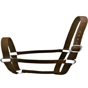 Custom 25mm Adjustable Nylon Webbing Equestrian Western Horse <b>Halter</b> Horse Riding Wear Black Blue Red Thick Nylon Webbing <b>Halter</b> - Product Image 1