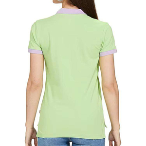Polo de golf sportif personnalisé pour femme, décontracté, à manches courtes, uni, brodé, haute performance, pour l'été - Product Image 6