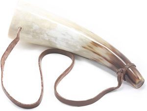 Corne de bœuf naturelle polie à la main, style Viking, coquille animale antique pour la reconstitution historique médiévale et la décoration - Product Image 6
