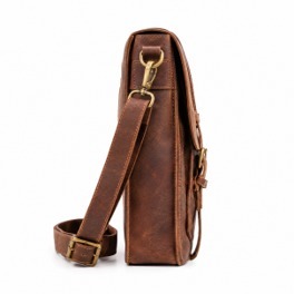 <b>Small</b> Real Leather Messenger <b>Bag</b> Crossbody Shoulder <b>Bag</b> Vintage Satchel Laptop Work <b>Bag</b> Unisex Travel Durable <b>Sport</b> Handmade - Product Image 3