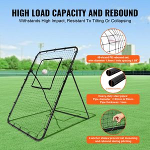Rete di Rimbalzo PitchBack 4x6ft per Allenamento di Baseball e Softball, Trainer per Lancio e Recupero Palla - Product Image 5