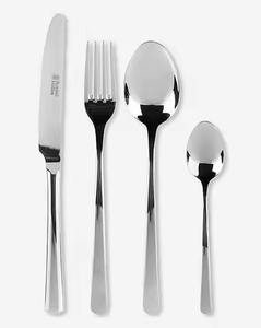 Ensemble de couverts contemporains en acier inoxydable, vaisselle élégante pour cuisines modernes - Product Image 4