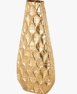 Florero de metal dorado de alta calidad superior Último diseño Venta caliente Floreros y macetas vintage a bajo precio - Product Image 5