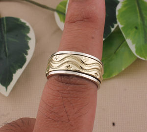 แหวนเงินแท้ 925 ลายดาวคลาสสิก แหวนเงินมินิมอลลิสต์ลายมิลเกรน แหวนแต่งงานสำหรับผู้หญิง ขายส่ง - Product Image 3