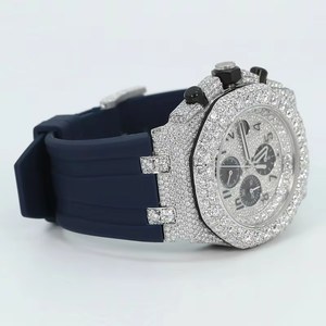 Stylish Moissanite Diamond <b>Watch</b> Good Quality Luxury Hip Hop Streetwear Available for Bulk Quantity From India - Product Image 2