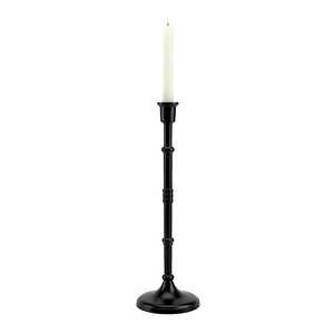 Gleam <b>Black</b> <b>Candlestick</b> Holder for Home Decoration Durable Metal Design - Product Image 6