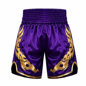 OEM Muay Thai Shorts Custom Printed Boxing Kickboxing Fight Training Sports Shorts For Men And Teams - Product Image 1